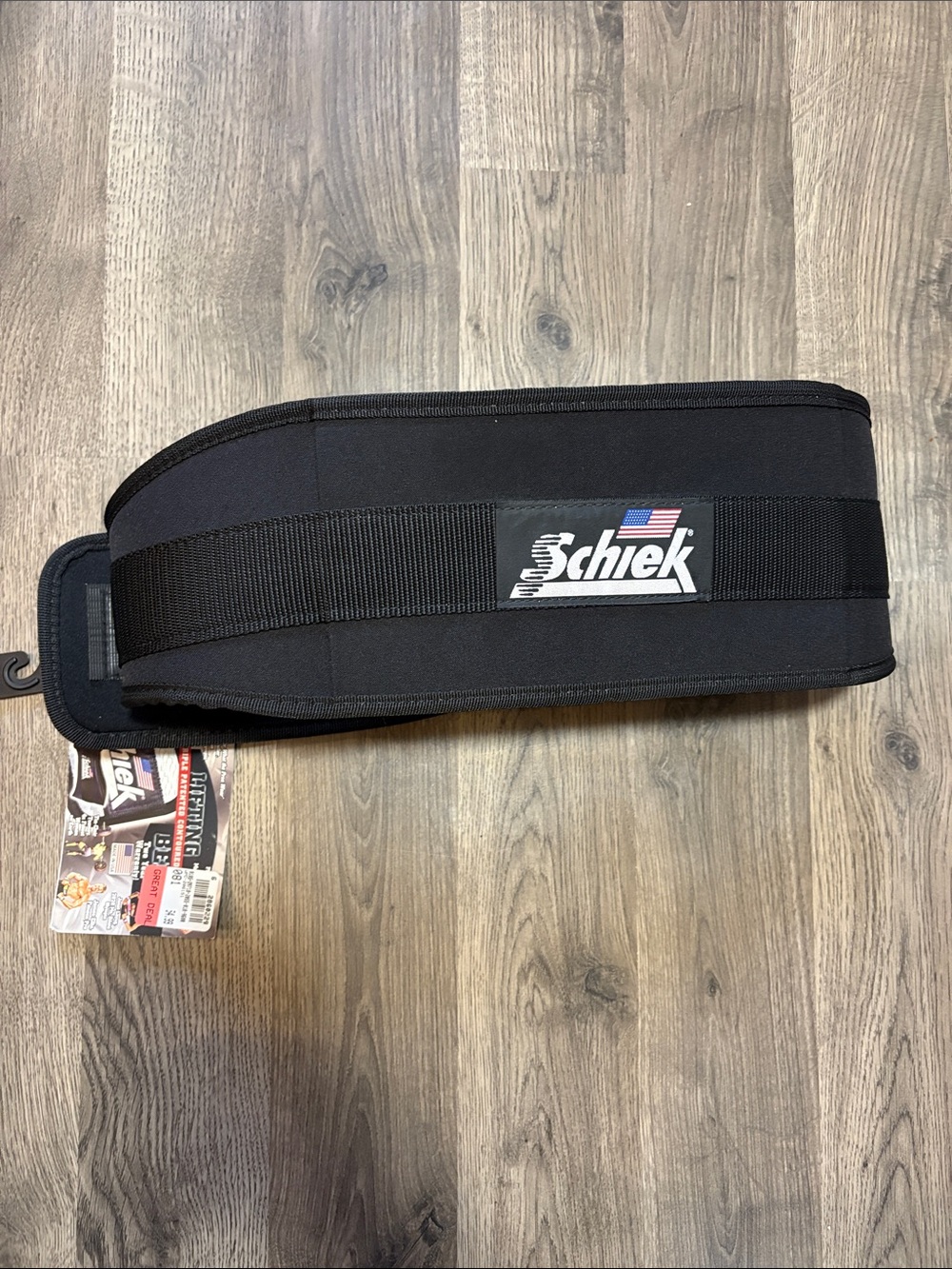 Black Men's Support Belt for Weightlifting and Powerlifting